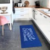 AAZZKANG Blue Door Mat Non Slip Large Doormat 48"x18" for