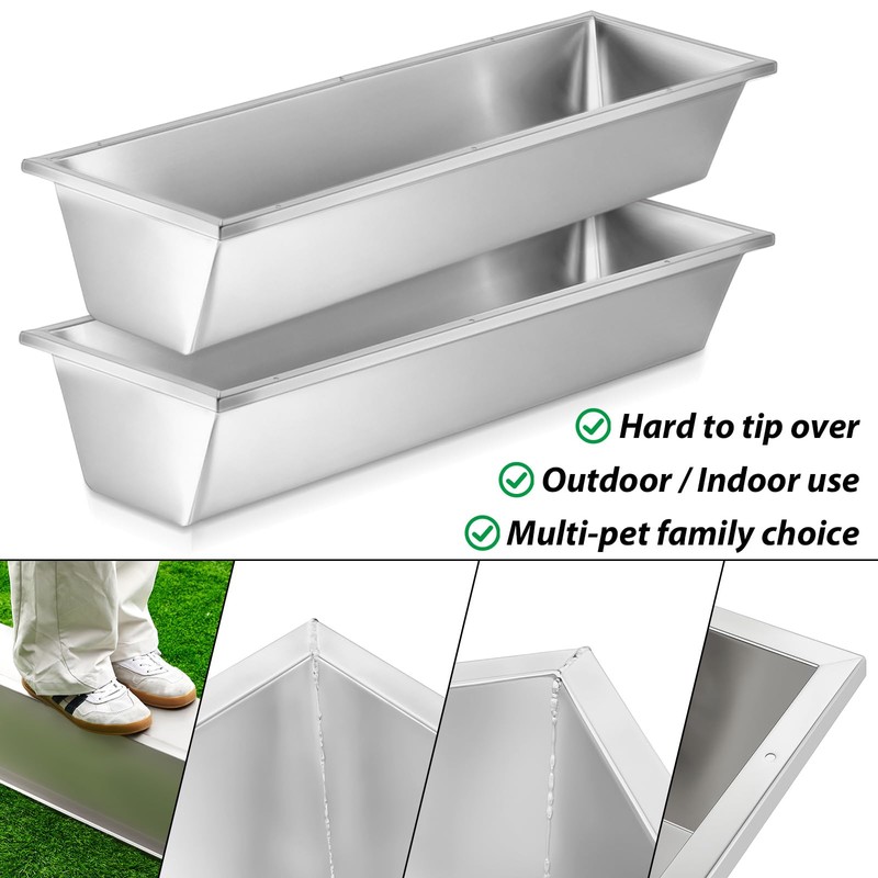 Geelin Livestock Water Trough,12 Gallon/48 Quart,2 Pcs