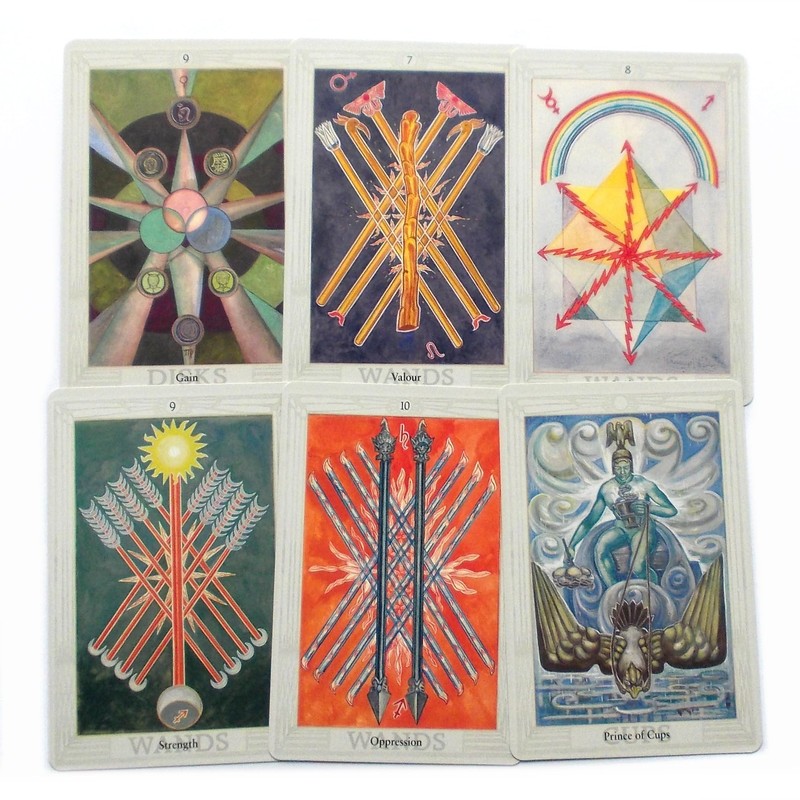 Green Cross Toad Aleister Crowley Thoth Tarot 78 Cards Deck
