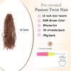 XGY Hair 12 Inch Yanky Twist Crochet Hair Brown 8