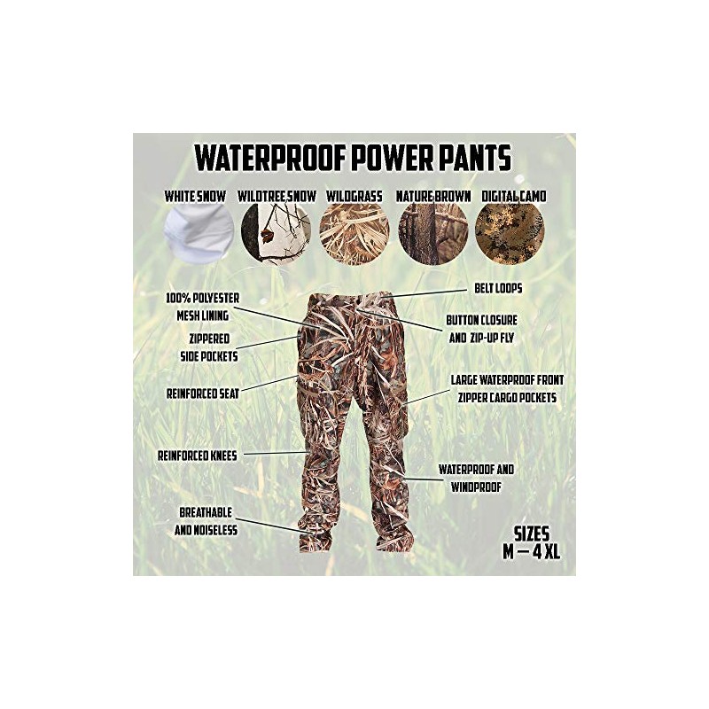 Wildfowler Men's Contoured Fit, Camo, X-Large