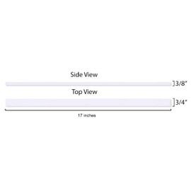 Hatsbi UHMW Crosscut Sled For Table Saw Sled Miter Bars 3/4" X 3/8" X 17" For Jigs Fixtures or Miter Slots (size 3/4"x3/8") 4 x UHMW Bars