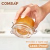 ComSaf 4oz Small Airtight Glass Jars Set of 6 with