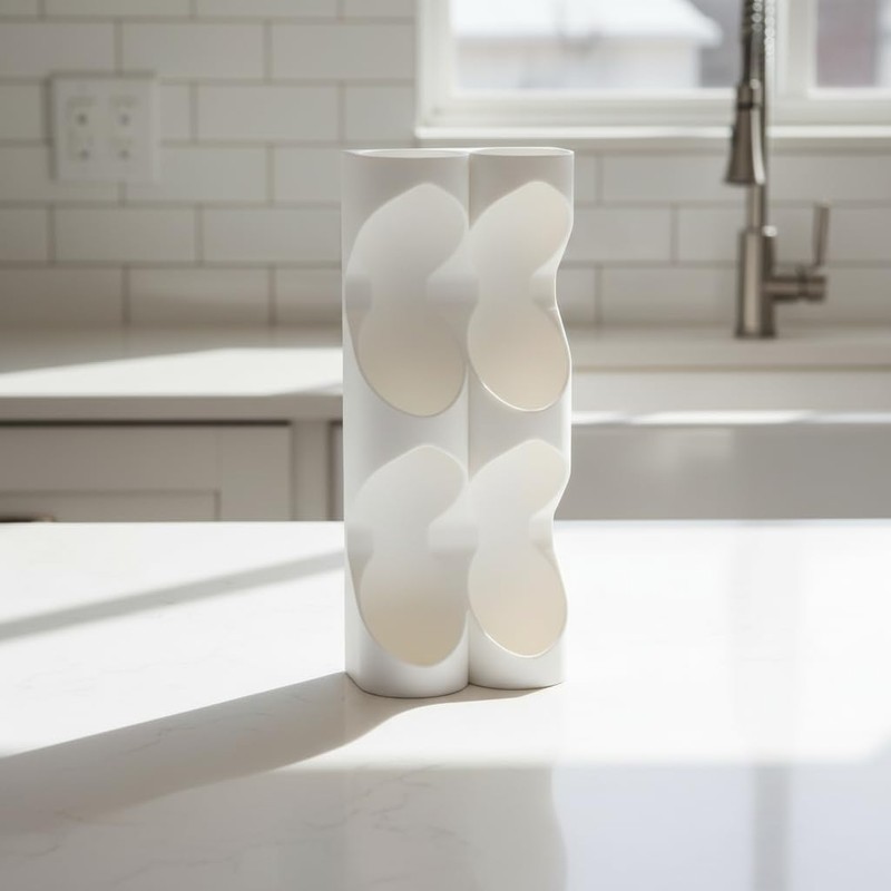 Under Cabinet Kitchen Roll Holder Organizer - Modular Wall Mounted