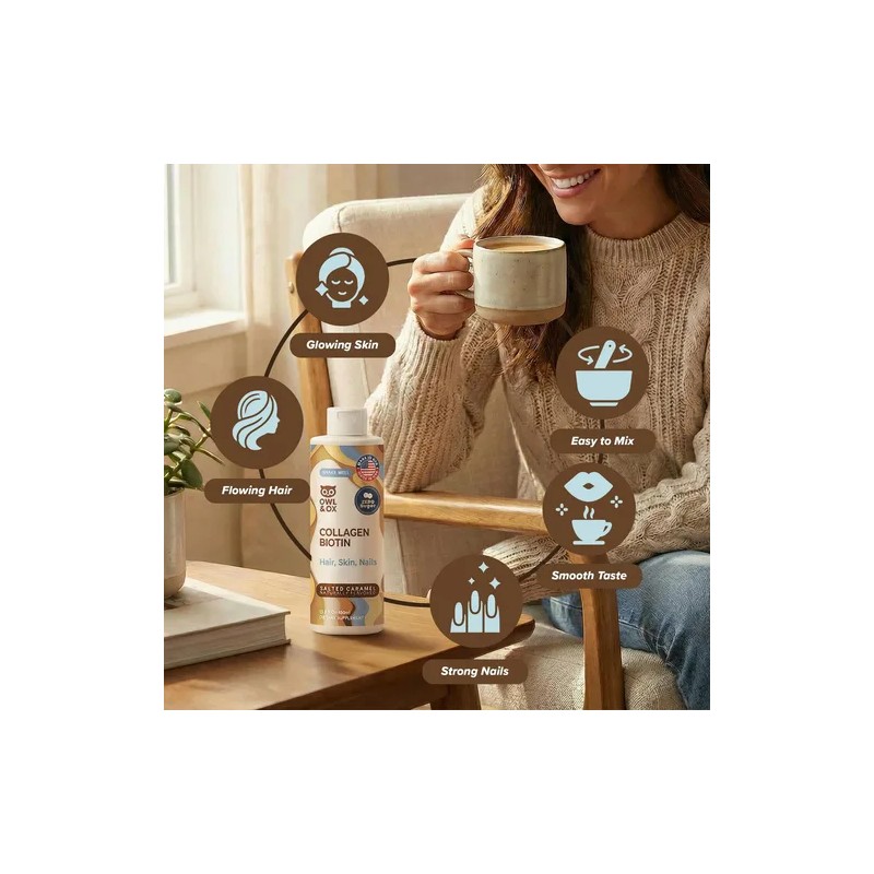 Owl Ox Crema Para Café Con Colágeno Y Biotina Collagen