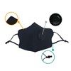 3D Protection Cover Face Mask with Breathing Valve & Elastic
