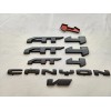 GMC 5PCS Matte Black Door Rear AT4 Canyon V6 OVERLAY