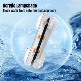 Betued Fish Light, Aquarium Light, Aquarium LED Light, Fish Accessories Planted LED Small Aquarium Water Plant Light Desktop Fish Mini Decoration Soft LED Lamp