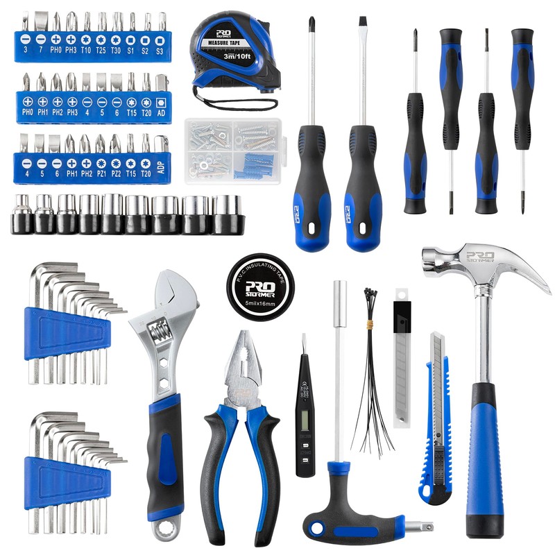 Prostormer 179-Piece Home Tool Kit, General Household Hand Tool Set