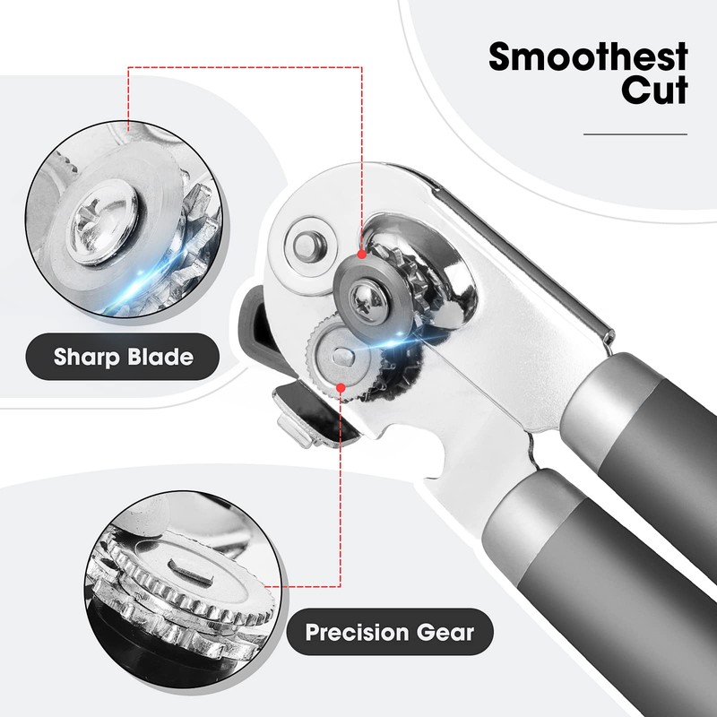 Can Opener Manual, Can Opener with Magnet, Hand Can Opener