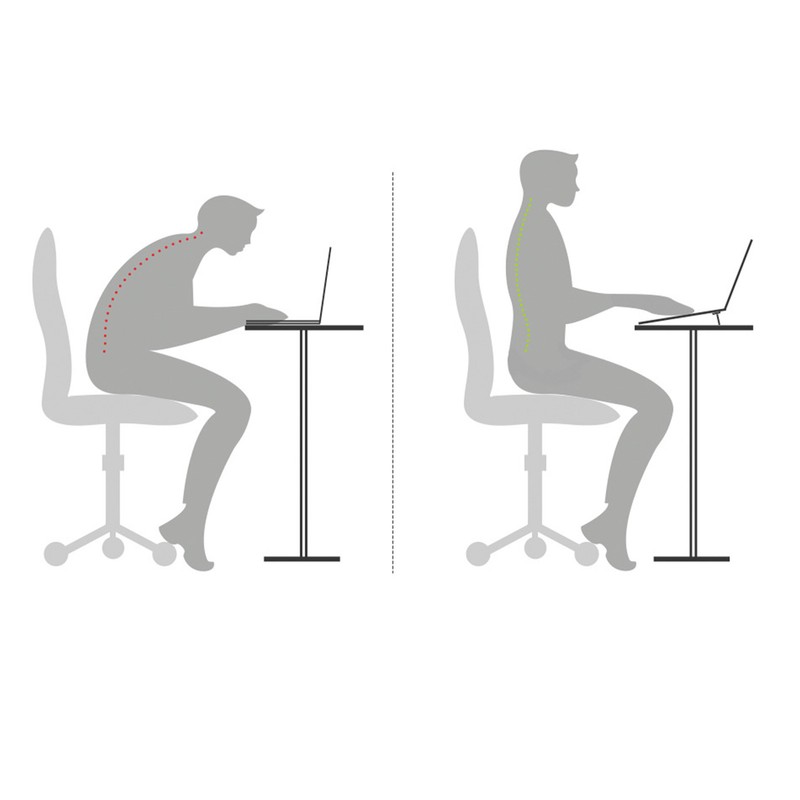 2Pcs Metal Folding Laptop Stand Portable Mini Support Base Raised