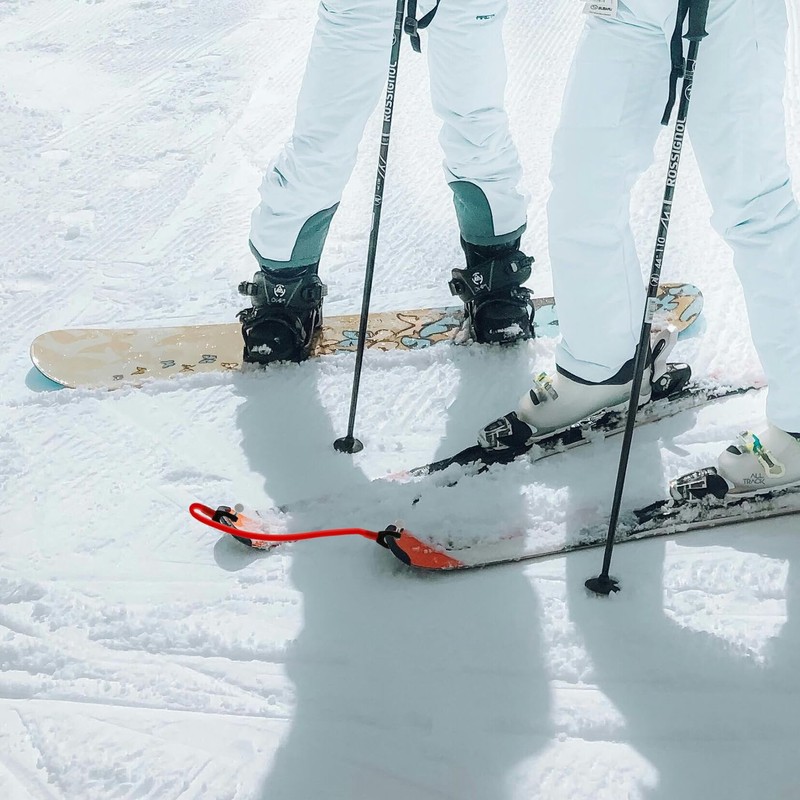 Tabanzhe Ski Tip Connector-Ski Training Aid Snowboard Accessories Downhill Durable