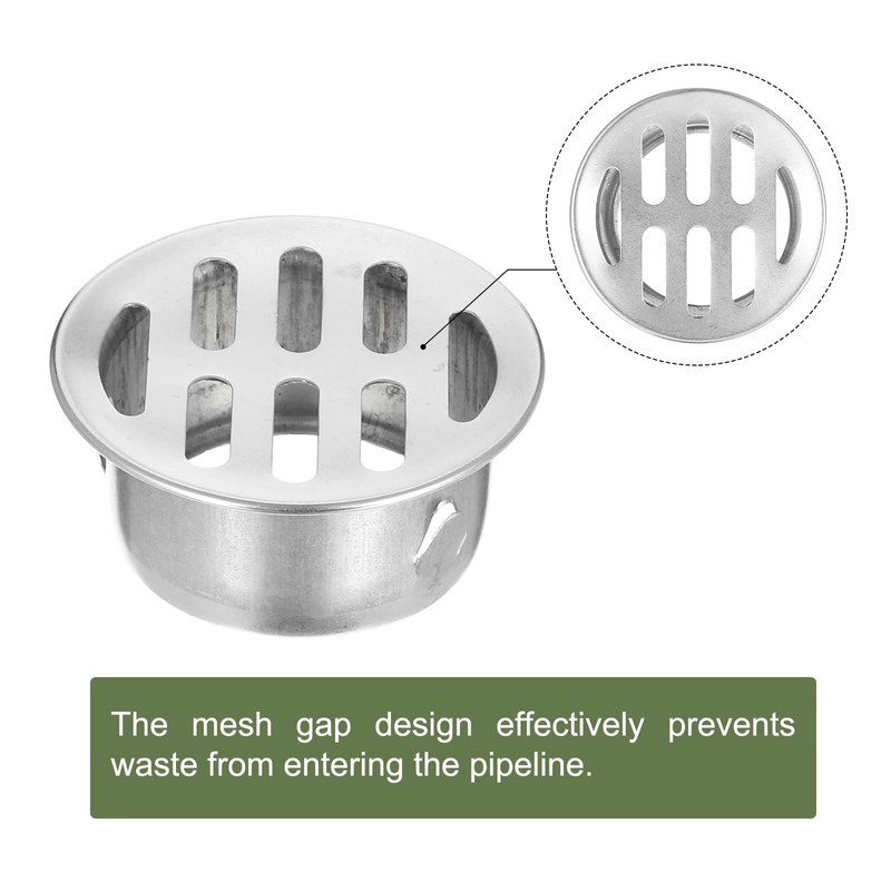 uxcell Floor Drain Cover, Stainless Steel Anti Blocking Drain Cover