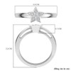 TJC Star Stacker Ring for Women Size N with with