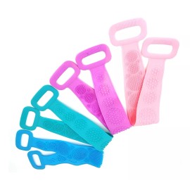 Veraly Cepillo Corporal De Silicona Para Baño Espalda Doble Cara F