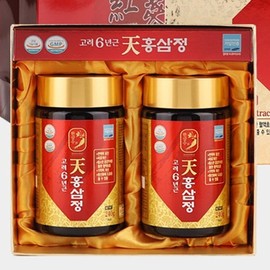 부모님 홍삼선물 / 고려6년근 홍삼정 240g x 2병 스승의날 명절 구정 설날 선물세트 Parent's Red Ginseng Gift / 240g x 2 Bottles of 6-Year-Old Korean Red Ginseng Extract Teacher's Day Holiday Lunar New Year Gift Set