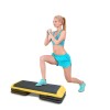 Unbranded 43'' Exercise Aerobic Step Platform Adjustable Fitness Stepper W/4