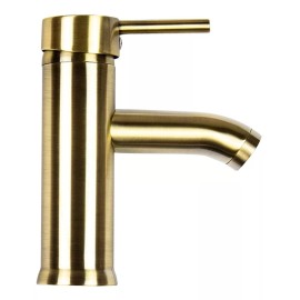 Cnx Mezcladora Monomando Para Lavabo Color Dorado