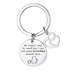Grandma Keyring Grandma Gifts from Granddaughter Grandson Grandma Keychain Gifts for Grandma Mother's Day Birthday Gifts