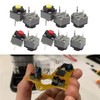 5 Pcs Mute Button 6x6x7.3mm Square Switch Silent Switch Button