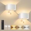 FULEN Motion Sensor Wall Light with Remote Control 3 Colors