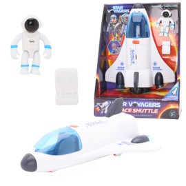 Toyland® 3 Piece Star Voyagers Space Shuttle Set - Astronaut, Backpack & Space Shuttle With Opening Doors Included - Ages 3+