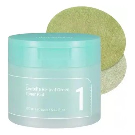 Numbuzin 1 Centella Green Toner Pad 70 Pz D/n Piel Sensible Sensible Día/noche