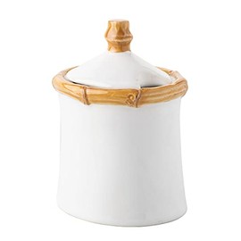 Juliska Bamboo Sugar Bowl - Coffee Sugar Bowl with Lid