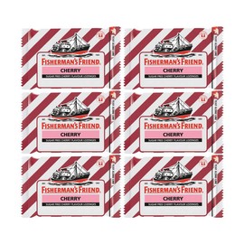 Fisherman's Friend Cherry Sugar-Free Lozenges 25g, (Pack of 6)