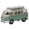 Oxford Diecast 76VWS005 VW T1 Samba Bus/Surfboards Turquoise/Blue White 1:76