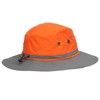 UPF50+ Fishing Hat with Reflective Strip Mesh Vents Adjustable Wide