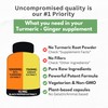 Turmeric Curcumin with Ginger – 1750mg High-Potency Formula with 95%