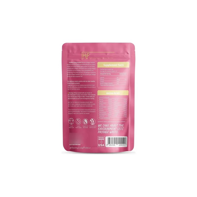 Colágeno Bovino En Polvo Sin Sabor Grass-Fed Bovine Collagen Peptides,