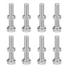 sourcing map M8 x 45mm Hex Head Screws Bolts, Nuts,