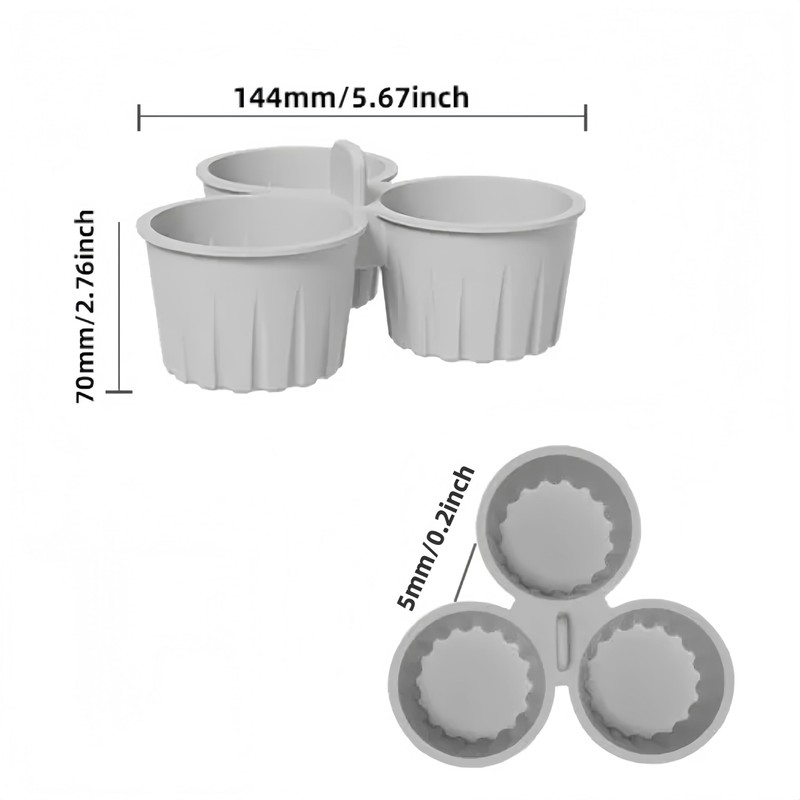 2PCS Reusable Silicone Air Fryer Baking| 135 ml Nonstick 3