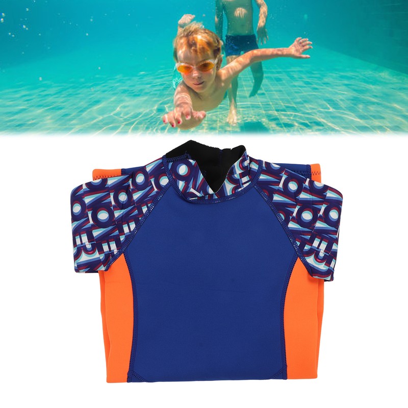 Children Diving Suit 2.5mm Neoprene Rubber Nylon Long Sleeve Blue