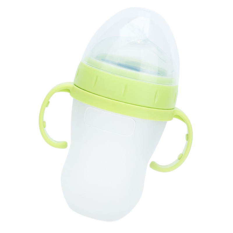 Baby Cereal Bottle Silicone Unisex Baby Squeeze Cereal Feeding Flow