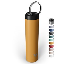 Ever Vessel Super Maxi Stainless Steel Water Bottle 36oz - Double wall vacuum insulated | Integrated carry handle | leak proof flip top lid | Lightweight & stylish - Yellow