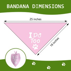 I Do Too Dog Bandana Dog Wedding Engagement Bandana Wedding Engagement Dog Bandana Photo Prop Pet Scarf Accessories for Dog Lovers Gift
