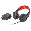 Trust 21472 Auriculares y Mouse gxt 784 Negros, Color Pack