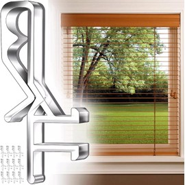 12Pcs 1.8 inch Valance Clips for Blinds Clear Plastic Blind Valance Replacement Clips Hidden Window Blind Cover Clips for Valance with a Groove in The Back，Blind Cover Clips