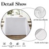Aocoz Rectangle Tablecloth 60x84 Inch - White Table Cloths Stain