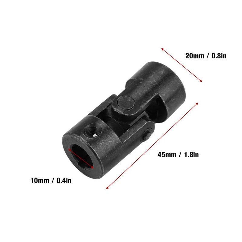 Shipenophy Universal Joint Shaft Coupling, U Joint Coupler Metal Keyway