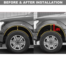 DCVAMOUS Black 1" Rear Leveling Lift Kit Compatible with Ford F250 F350 - Level Lift Blocks (Raise Vehicle 1 Inch) for 1999-2026 F250 F350 Superduty 2WD 4WD | 2000-2005 Excursion 2WD 4WD