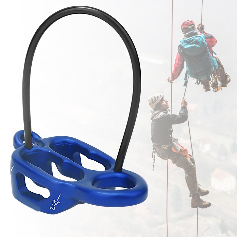 Outdoor Rappel ATC Guide Belaying Device Descender for Rock Climbing