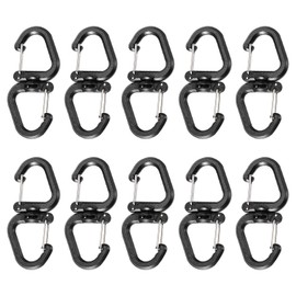 GDFHBD 10 Pieces Of Rotary Hook, Multi-Function Hook, Item Hanging Tool, Backpack Hook, Camping Accessories.