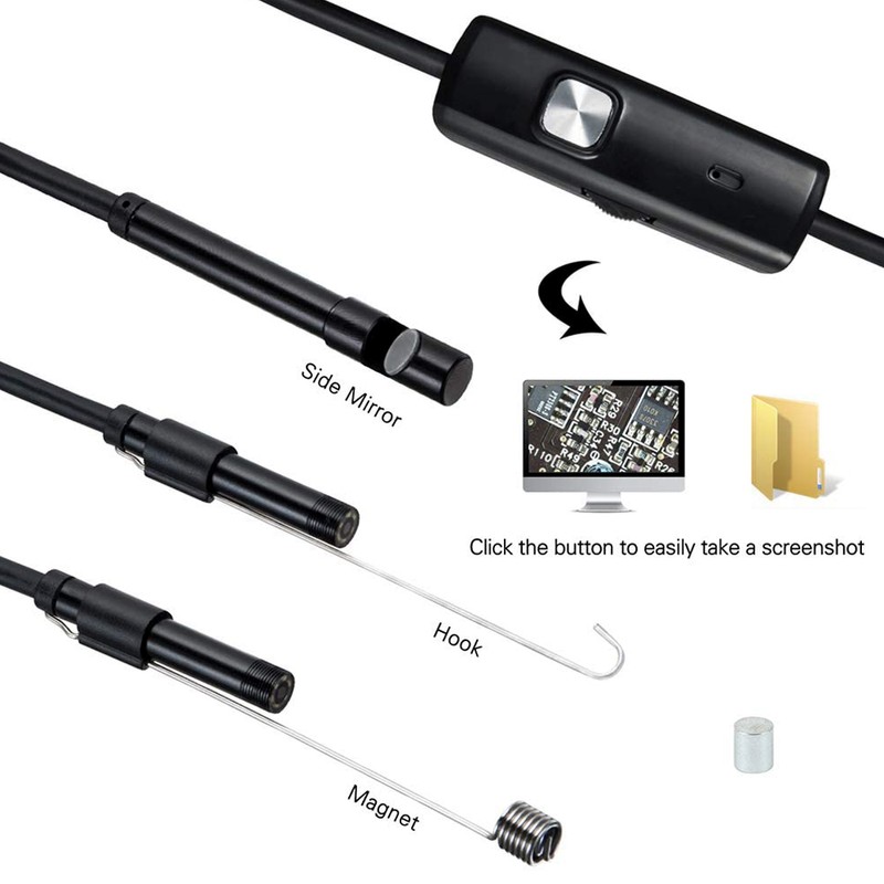 Endoscope 0.3MP Endoscope 3 in 1 Endoscope with Adjustable LEDs
