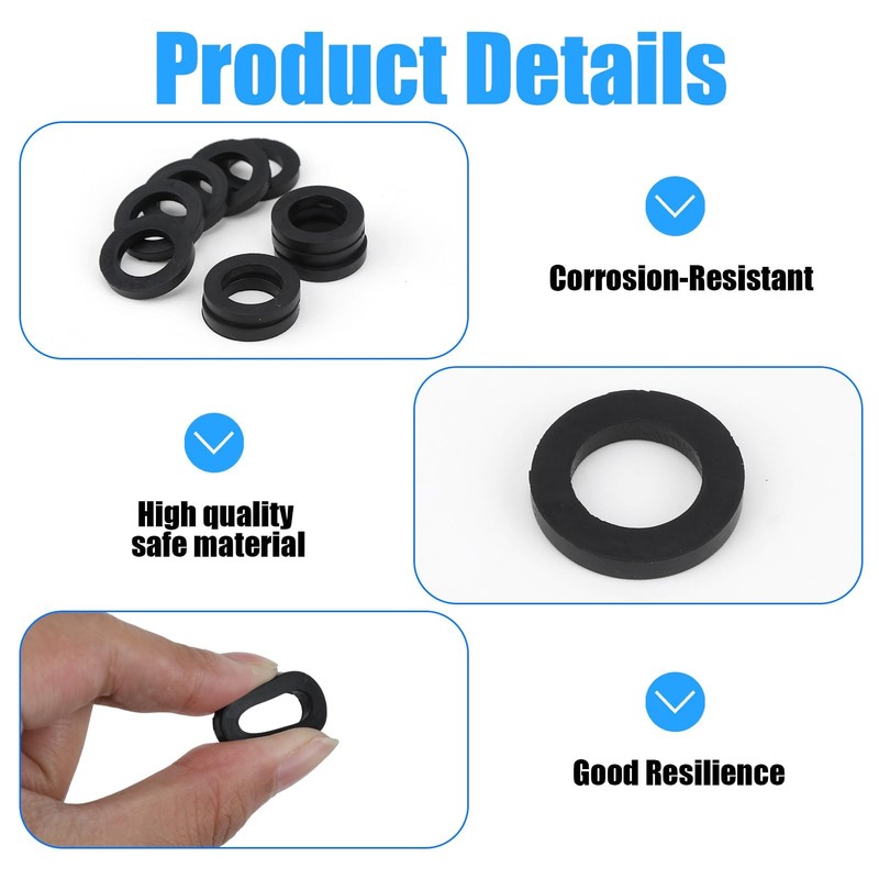 Pack of 10 Sealing Ring Shower Head, 3/4 Inch Seal,