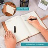 Kurtzy PU Leather Notebook with Pen - Refillable A5 Writing