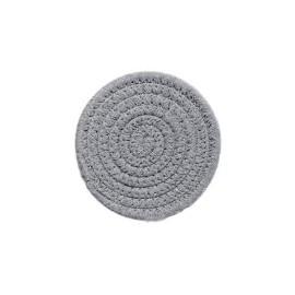 Coasters, Cotton Woven Coaster Set, Absorbent Coasters, Grey, Provide Protection for Mugs, Coffee Table and Home Decor Desktop 11.81" * 11.81" * 0.39"